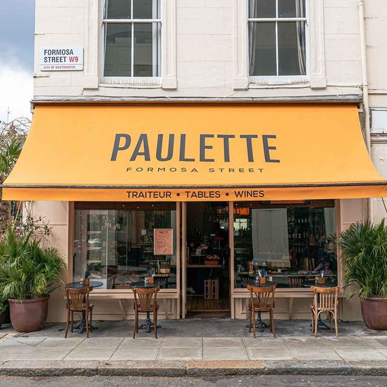 Paulette, London restaurant, Patio restaurants in London