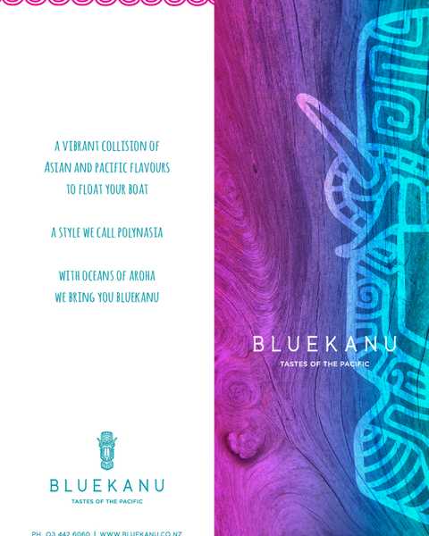 Blue Kanu menu